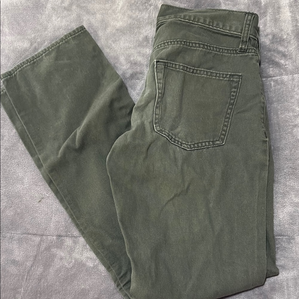 Old Navy Green Straight Leg Jeans
